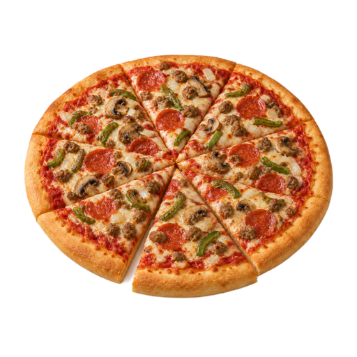 Illustration of LITTLE CAESARS 14" Original Round Meat and Vegetable Pizza, Regular Crust
