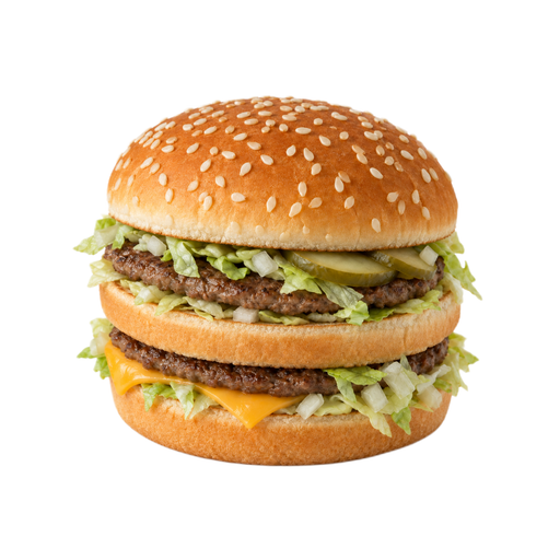 Illustration of McDONALD'S, BIG MAC (without Big Mac Sauce)