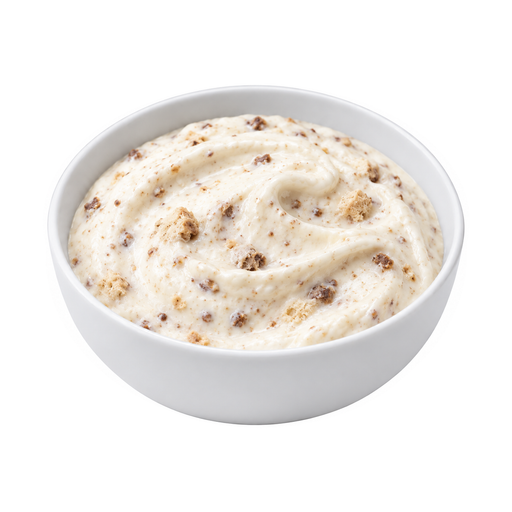 Illustration of Light Ice Cream, soft serve, blended with cookie pieces