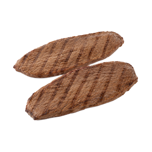 Ilustração de Carne bovina, quarto traseiro (round), articulação (knuckle), bife lateral da ponta (tip side), carne magra e gordura separáveis, aparada até 0 polegadas de gordura externa, todas as classificações de qualidade, grelhada na grelha