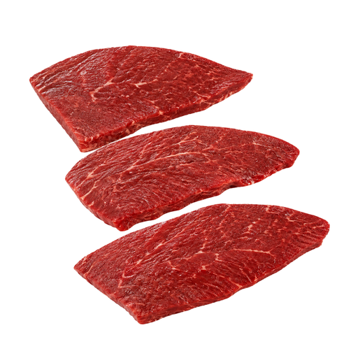 Ilustração de Carne bovina, lombo, bife da capa do top sirloin (picanha), sem osso, somente carne magra separável, aparada até 1/8 de polegada de gordura externa, todas as classificações de qualidade, crua