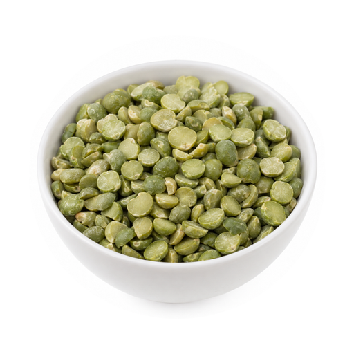Illustration of Peas, green, split, mature seeds, raw