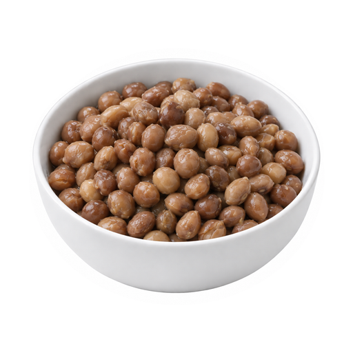 Illustration of Pigeon peas (red gram), mature seeds, cooked, boiled, with salt