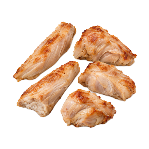Illustration of Game meat, rabbit, domesticated, composite of cuts, cooked, roasted