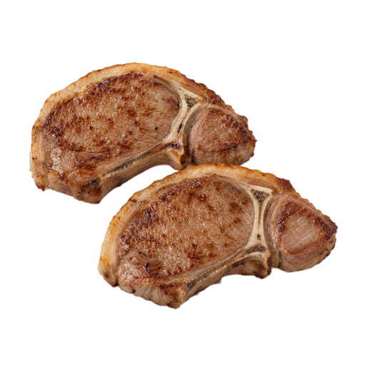 Illustration of Lamb, New Zealand, imported, frozen, loin, separable lean and fat, trimmed to 1/8" fat, cooked, broiled