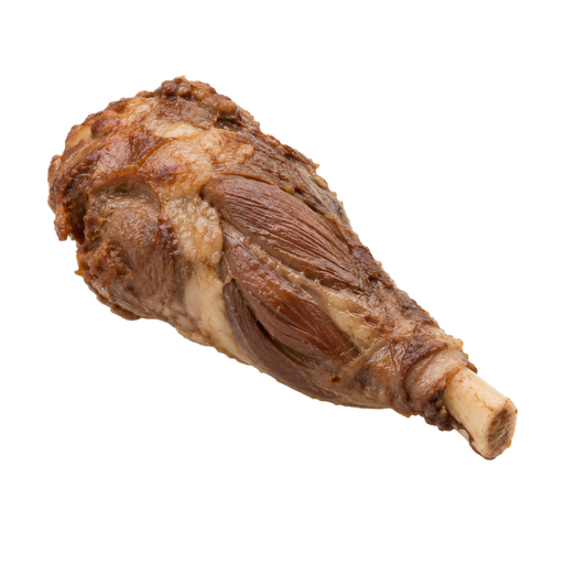 Illustration of Lamb, Australian, imported, fresh, foreshank, separable lean and fat, trimmed to 1/8" fat, cooked, braised