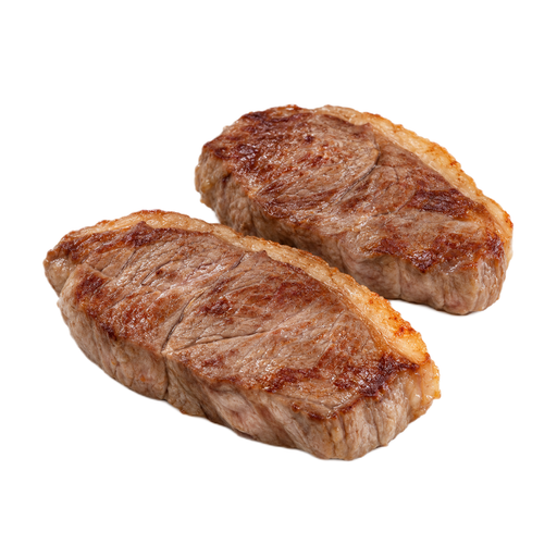 Illustration of Lamb, Australian, imported, fresh, leg, sirloin chops, boneless, separable lean and fat, trimmed to 1/8" fat, cooked, broiled