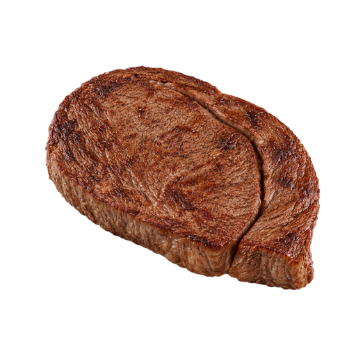 Illustration of Game meat, bison, ribeye, separable lean only, 1" steak, cooked, broiled