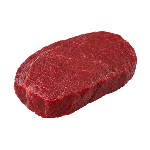 Illustration of Game meat, bison, top round, separable lean only, 1" steak, raw