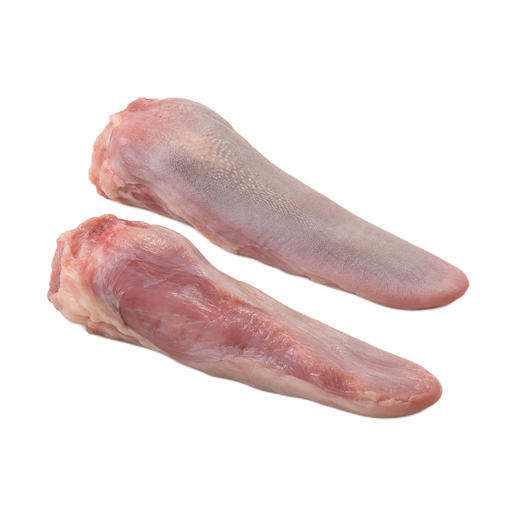 Illustration of Lamb, New Zealand, imported, tongue - swiss cut, raw