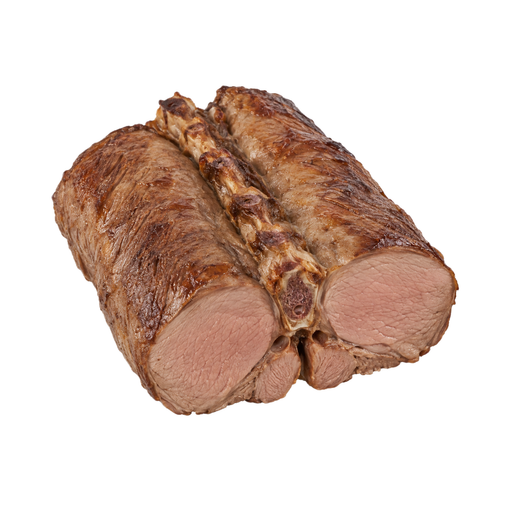 Illustration of Lamb, New Zealand, imported, loin saddle, separable lean only, cooked, fast roasted