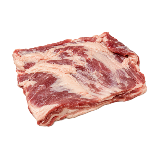 Illustration of Lamb, New Zealand, imported, flap, boneless, separable lean and fat, raw