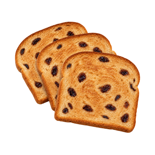 Ilustração de Pão de uva-passa, enriquecido, torrado