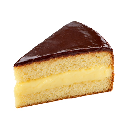Ilustración de Pastel Boston cream pie, comercial