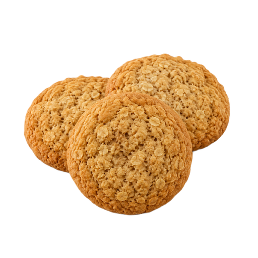 Ilustración de Galletas de avena, comerciales, normales