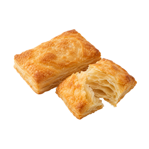 Illustration of Puff pastry, frozen, ready-to-bake, baked