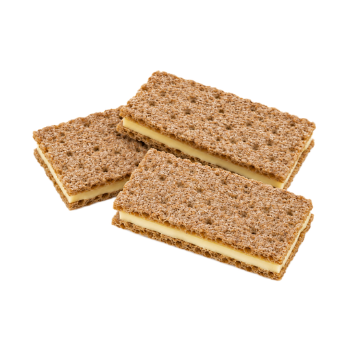 Ilustración de Galletas de centeno rellenas de queso