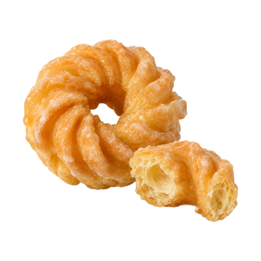 Ilustração de Rosquinhas francesas tipo cruller, glaceadas
