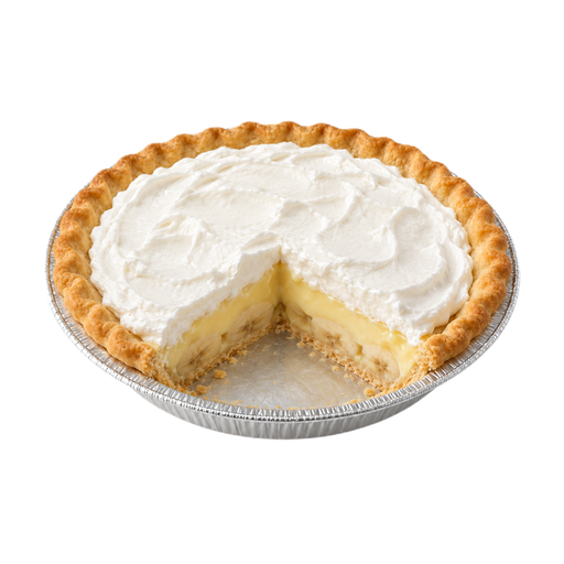 Illustration of Pie, banana cream, prepared from recipe