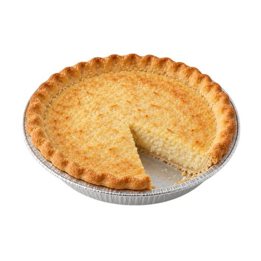 Illustration of Pie, coconut custard, commercially prepared