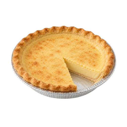 Illustration of Pie, egg custard, commercially prepared
