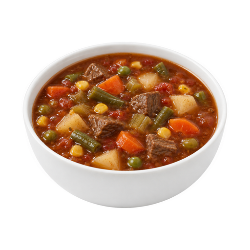 Ilustración de CAMPBELL'S CHUNKY, sopa tradicional de verduras y carne de res