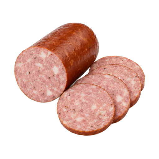 Ilustración de Embutido beerwurst, cerdo y res