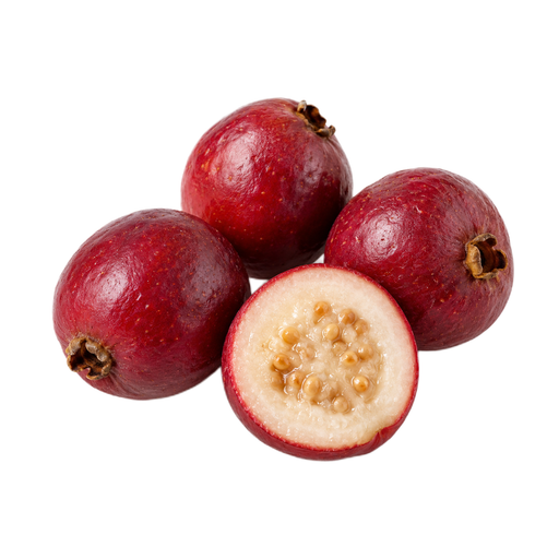 Illustration of Guavas, strawberry, raw