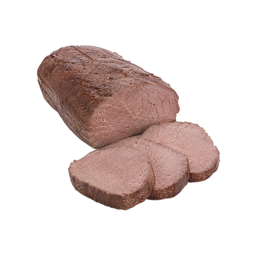Ilustración de Carne de res, lomo, corte top sirloin, pieza pequeña para asar, sin hueso, solo carne magra separable, recortada hasta 0 pulgadas de grasa externa, todas las categorías de calidad, asada al horno
