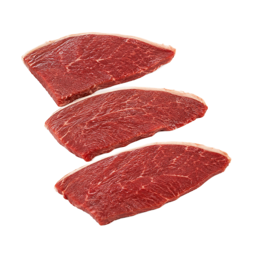 Ilustração de Carne bovina, lombo, bife da capa do top sirloin (picanha), sem osso, carne magra e gordura separáveis, aparada até 1/8 de polegada de gordura externa, classificação Select, crua