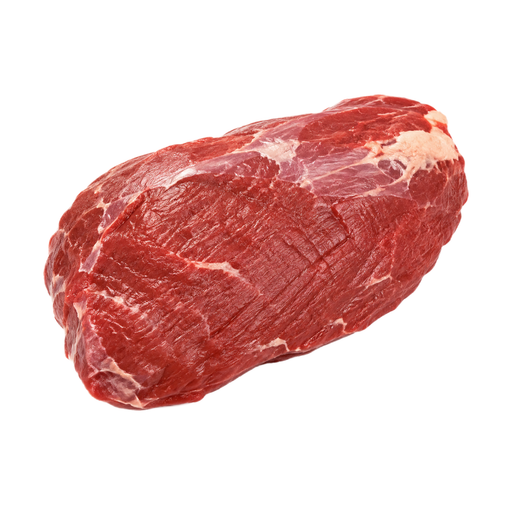 Ilustración de Carne de res, de Nueva Zelanda, importada, paleta, corte bolar blade, carne magra y grasa separables, cruda