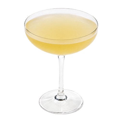 Ilustración de Bebida alcohólica whiskey sour, preparada con agua, whisky y mezcla en polvo