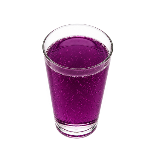 Ilustración de Bebida carbonatada, refresco de uva