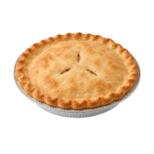 Illustration of Pie, apple, commercially prepared, unenriched flour