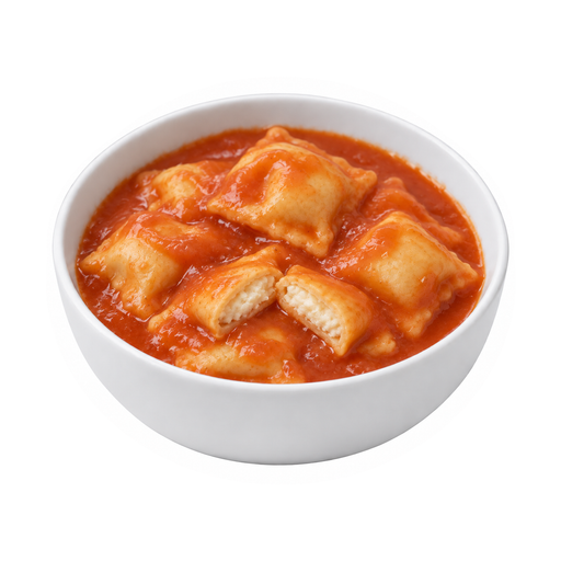 Illustration of Ravioli, cheese-filled, canned