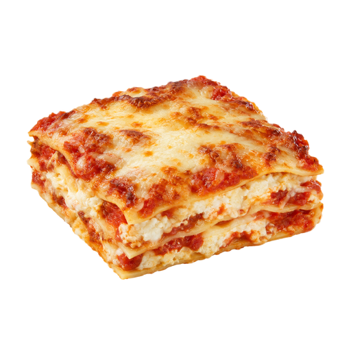 Illustration of Lasagna, cheese, frozen, prepared