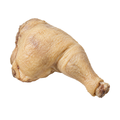 Ilustração de Frango de corte, perna, carne e pele, cozido em ensopado