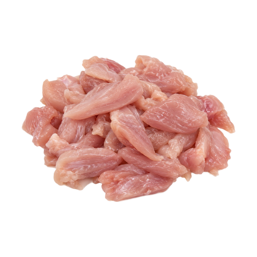 Ilustración de Pollo de engorde, cuello, solo carne, crudo