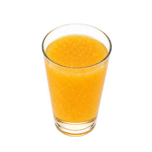Ilustración de Bebida sabor naranja, tipo desayuno, con pulpa, concentrado congelado, preparada con agua