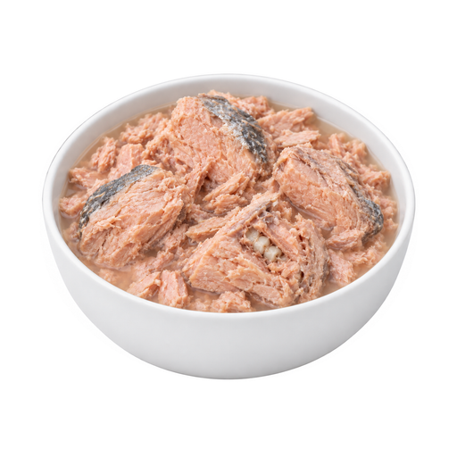 Illustration of Fish, salmon, pink, canned, total can contents