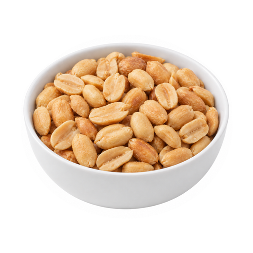 Illustration of Peanuts, all types, dry-roasted, without salt