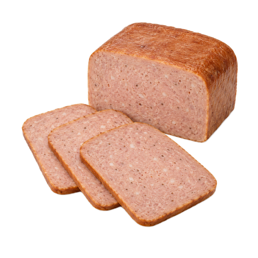 Ilustração de Fiambre tipo Dutch brand loaf, frango, carne suína e bovina