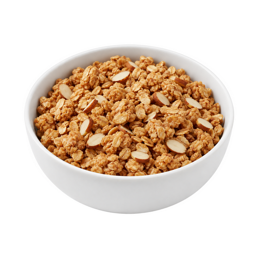 Ilustração de Cereal pronto para consumo, QUAKER, granola 100% natural de aveia, trigo e mel