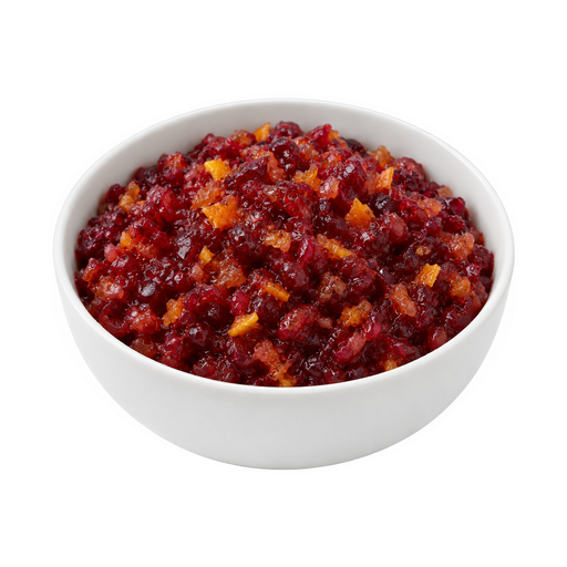 Ilustração de Conserva agridoce de cranberry e laranja, enlatada