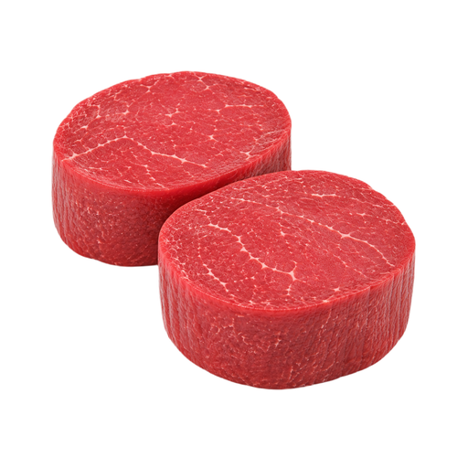 Ilustración de Carne de res, australiana, importada, Wagyu, lomo, solomillo (tenderloin), filete o pieza para asar, sin hueso, solo carne magra separable, puntuación australiana de marmoleo 4/5, cruda