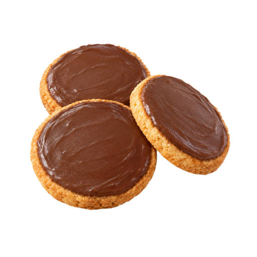 Ilustración de Galleta de mantequilla o azúcar, con cobertura o relleno de chocolate