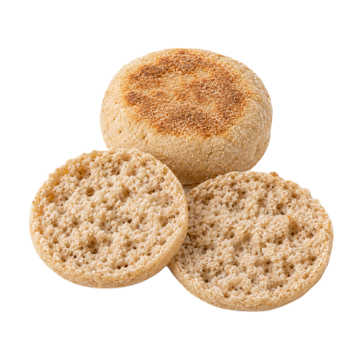 Ilustración de Muffins ingleses blancos integrales