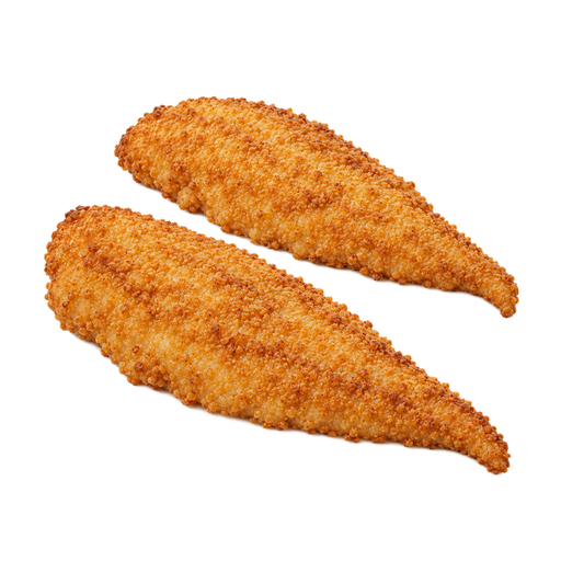 Illustration of Fish, catfish, channel, cooked, breaded and fried