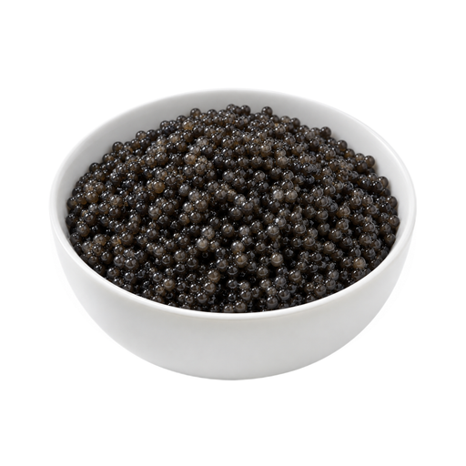 Illustration of Fish, caviar, black and red, granular