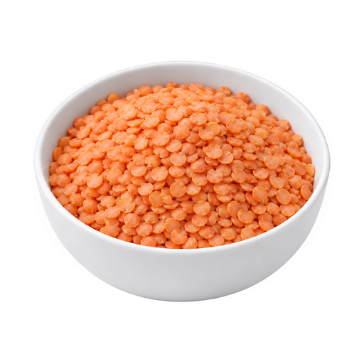 Illustration of Lentils, pink or red, raw